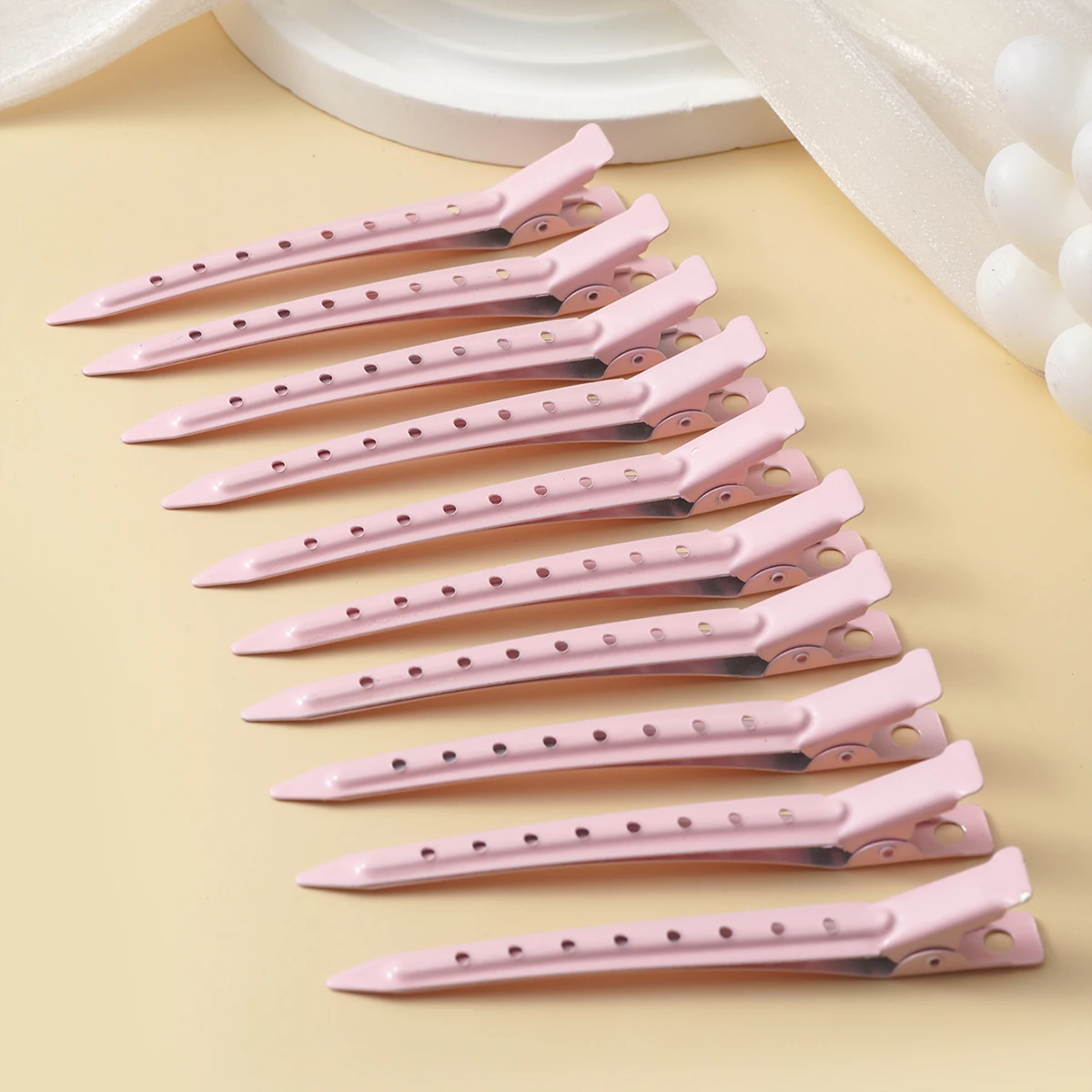 -Piece Metal Duckbill Hair Claw Set – Curly Hair Styling Clips for Women - Image 14