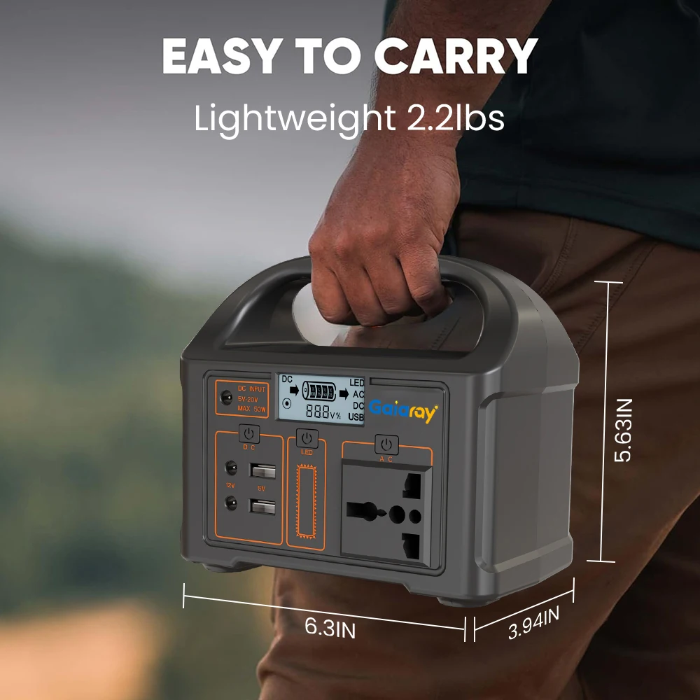 100W Portable Power Station – 24000mAh Solar Generator for Camping & Emergency - Image 6