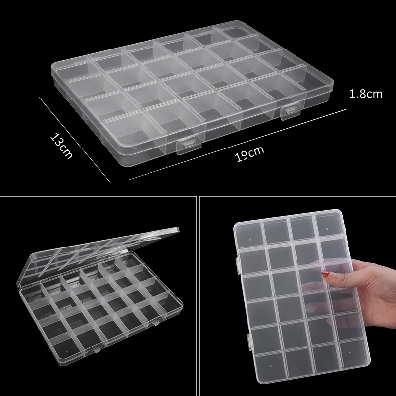 Jewelry Storage Box with Adjustable Compartments – Transparent Plastic Organizer for Beads & Small Parts - Image 16