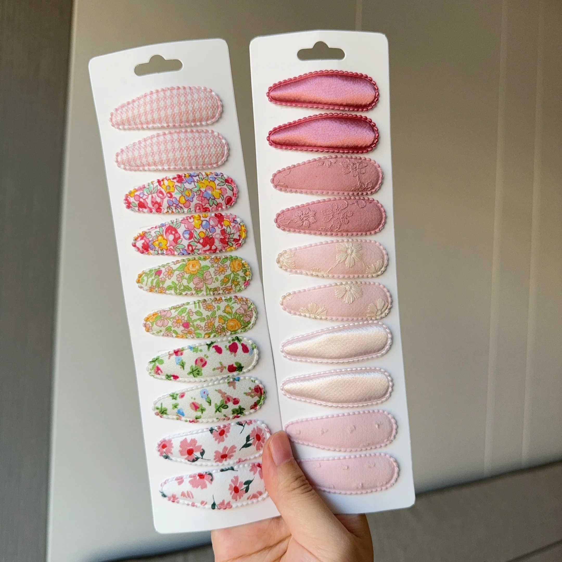 10Pcs Hair Accessories Girls Hairpin Solid Flowers Plaid Pattern Hair Clip Cute Children Hairgrip - Image 4