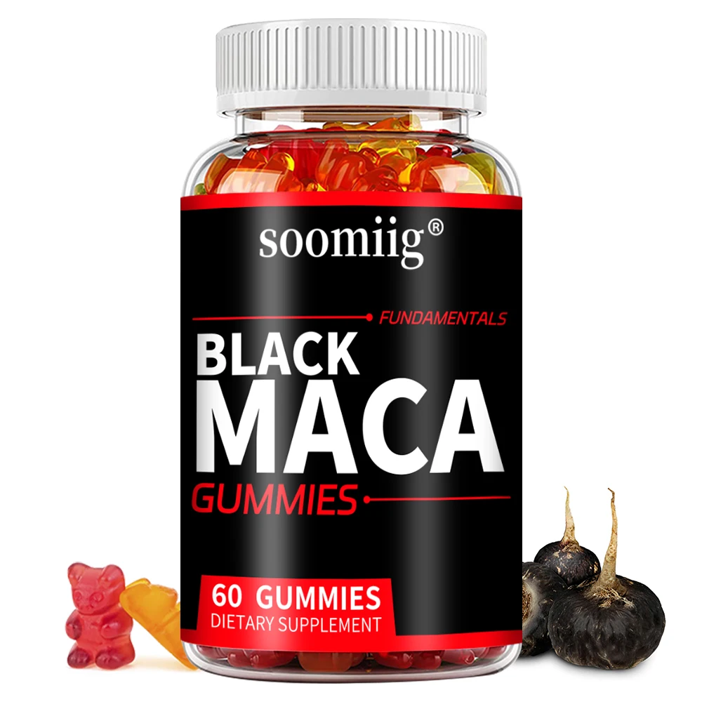 Black Maca Extract Gummies - Boost Energy, Endurance & Reproductive Health