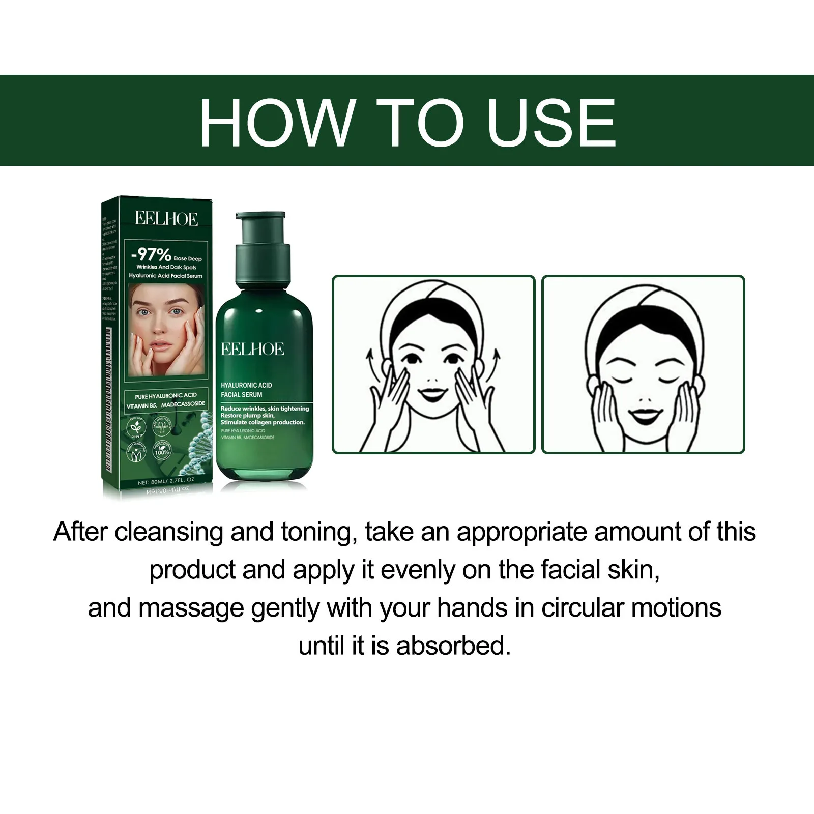Hyaluronic Acid Serum – Dark Spot & Wrinkle Remover, Pore Minimizer - Image 6