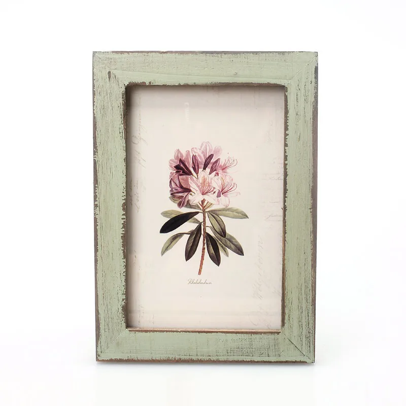 1pc Solid Wood Distressed Photo Frame 17.6x12.6 Cm Retro Creative Diy Photo Frame Home Wooden Decoration Crafts Classic - Image 10