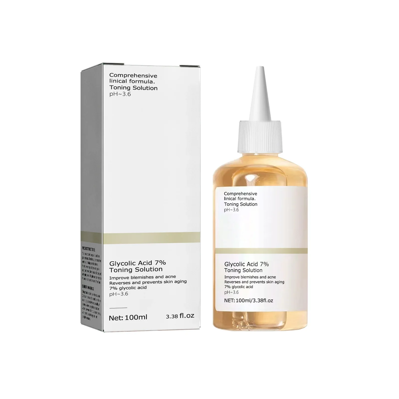 Glycolic Acid 7% Toning Solution – Exfoliating & Moisturizing Acne Treatment