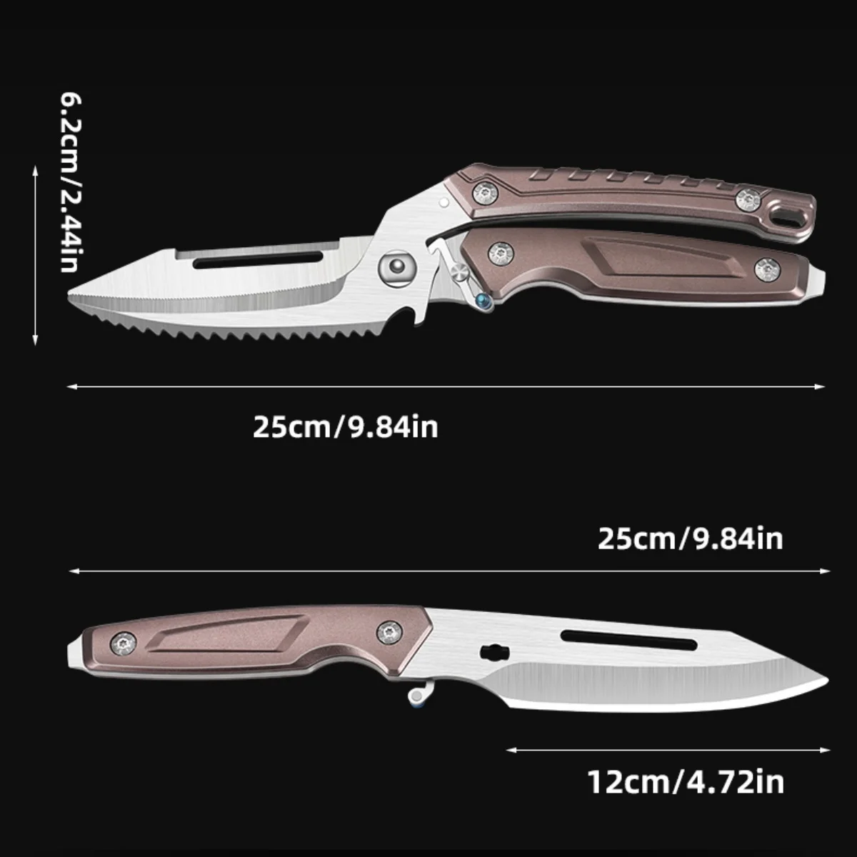 Heavy‑Duty Stainless Steel Poultry Shears – Spring‑Loaded Kitchen Scissors - Image 6