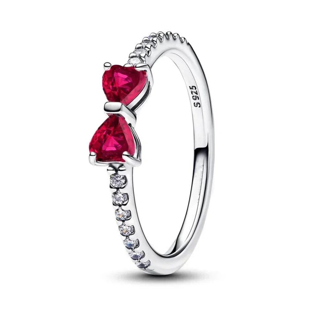 925 Silver Celestial Ring Set – Heart, Bow, Sun, Moon & Star Charms - Image 31