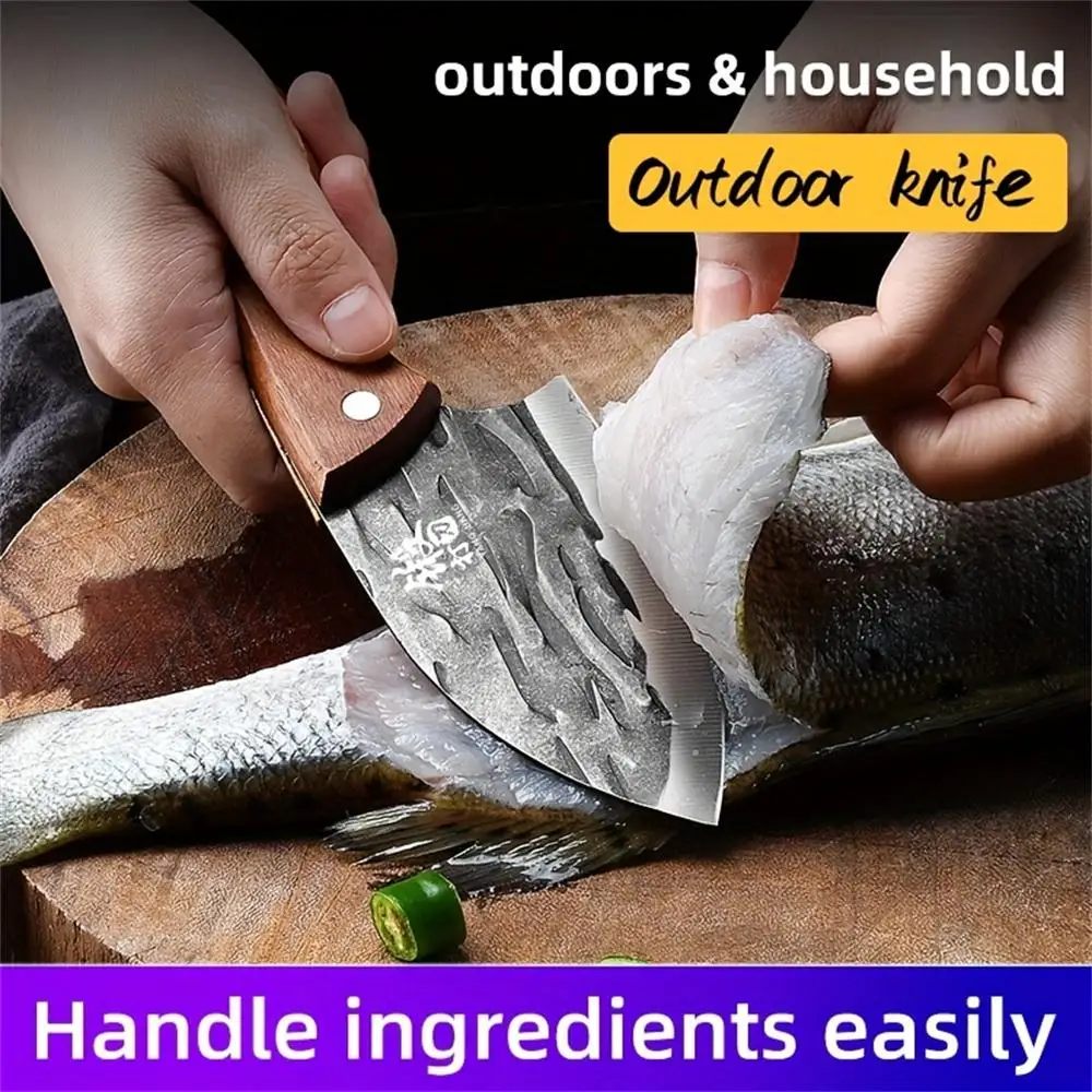 Mini Forged Kitchen Knife Set – Multi-Purpose Meat Cleaver & Fish Slicing Knife - Image 4