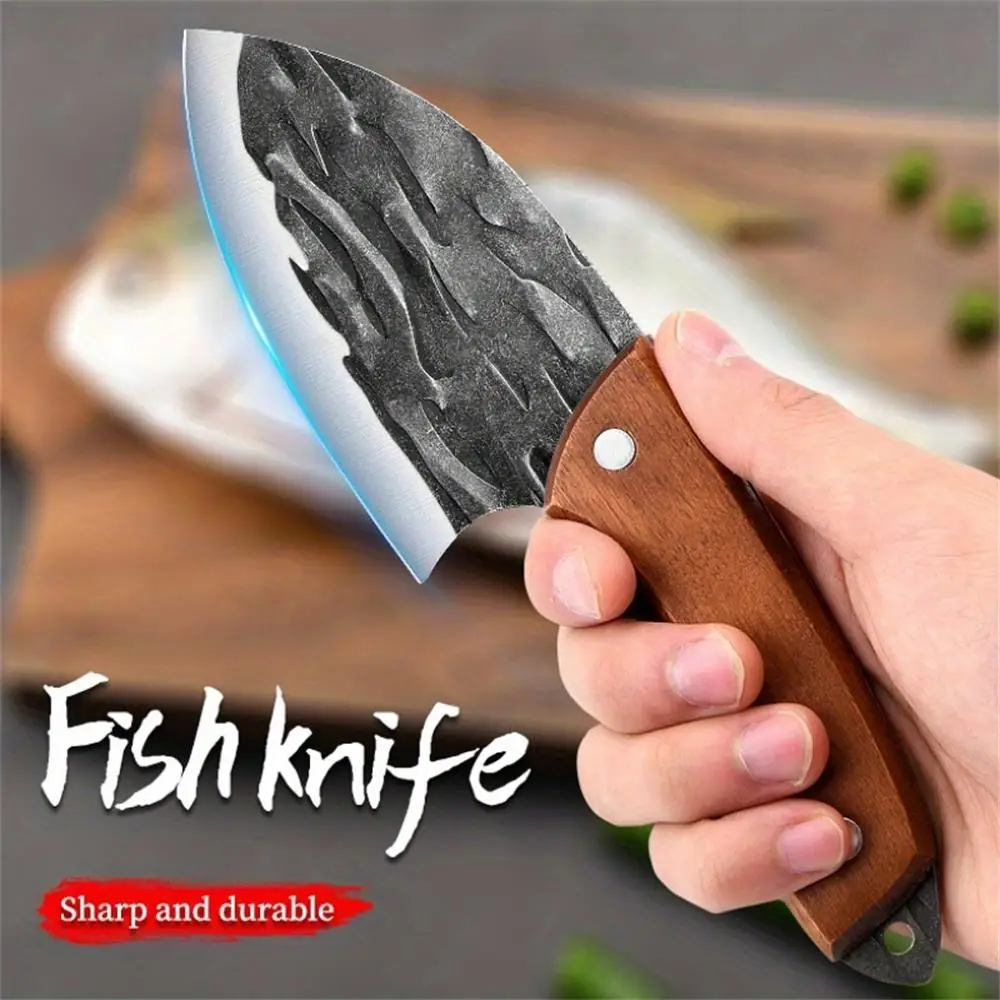 Mini Forged Kitchen Knife Set – Multi-Purpose Meat Cleaver & Fish Slicing Knife - Image 2