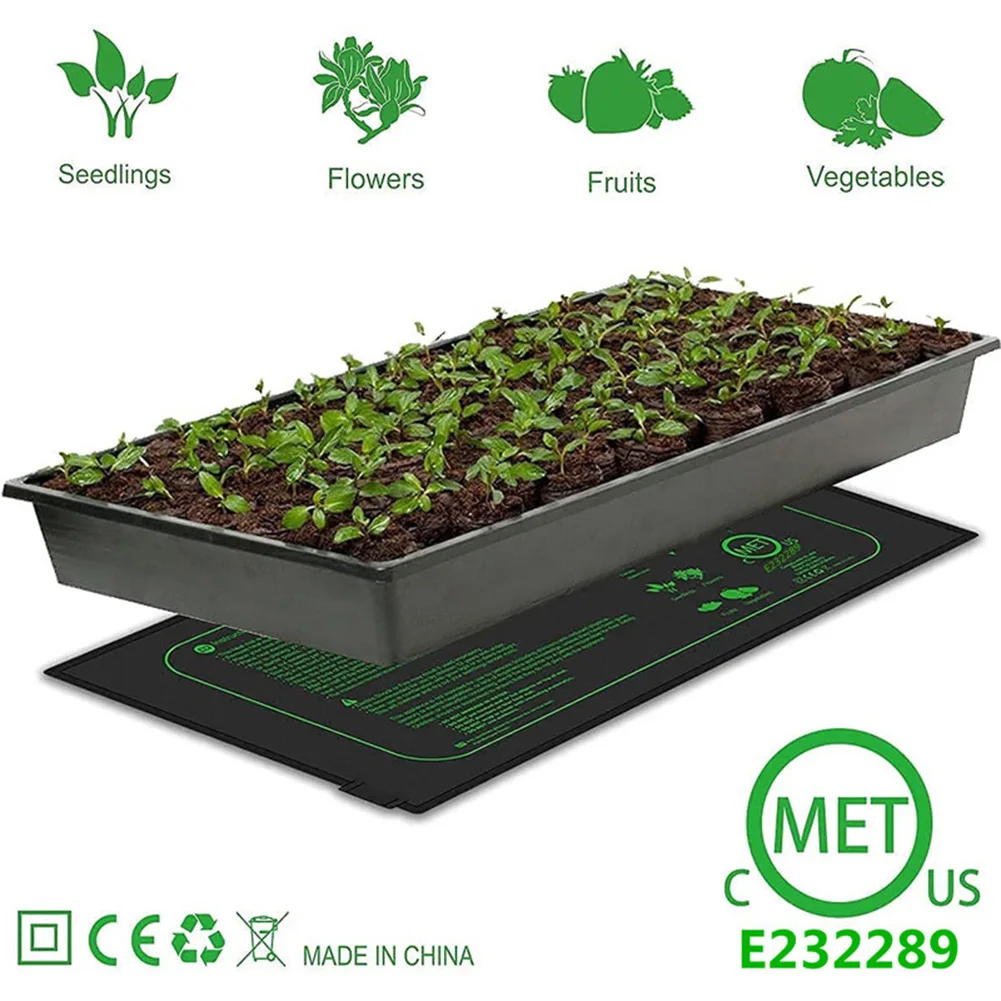 Seedling Heat Mat 7W with Digital Thermostat, Waterproof Propagation Heating Pad for Indoor Plants