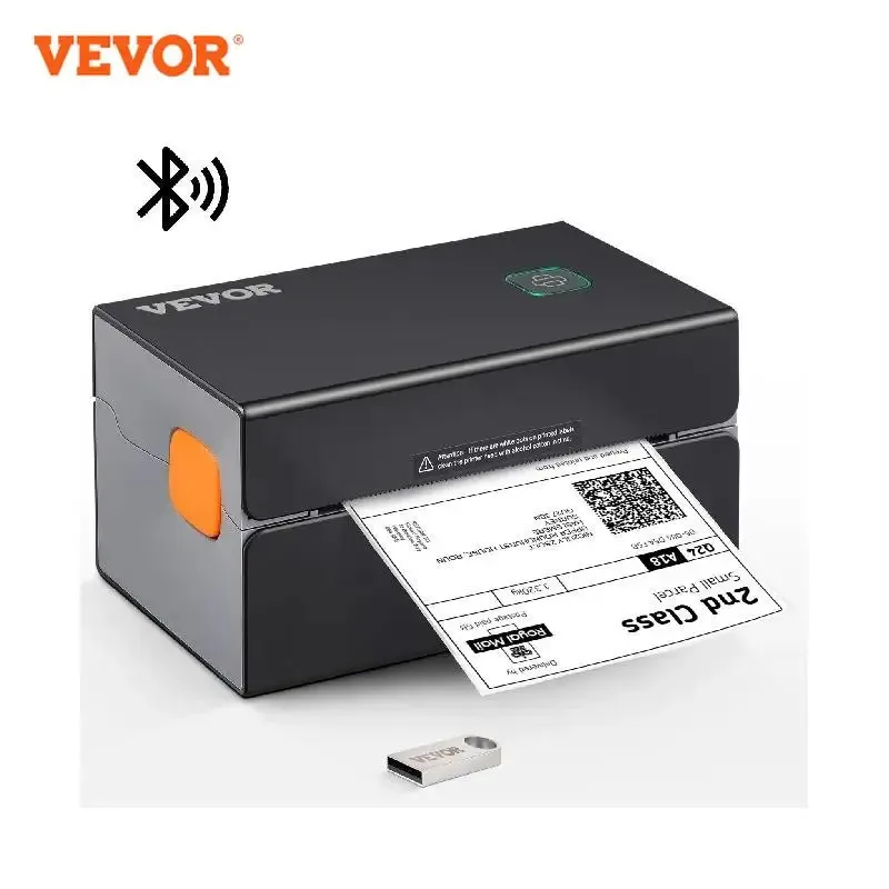 VEVOR 300DPI Thermal Label Printer for 4x6 Shipping Packages Bluetooth