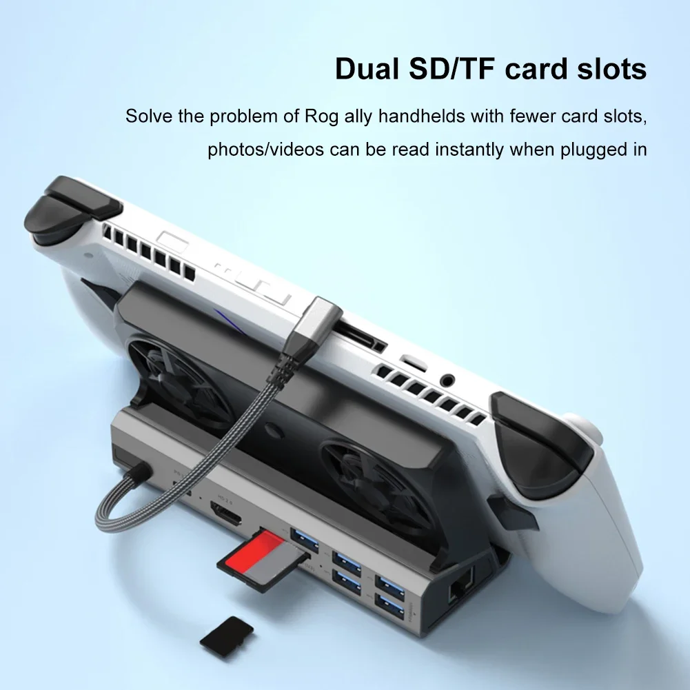10-in-1 USB-C Docking Station for Steam Deck – 4K@60Hz, Gigabit Ethernet, Fast Charging - Image 3