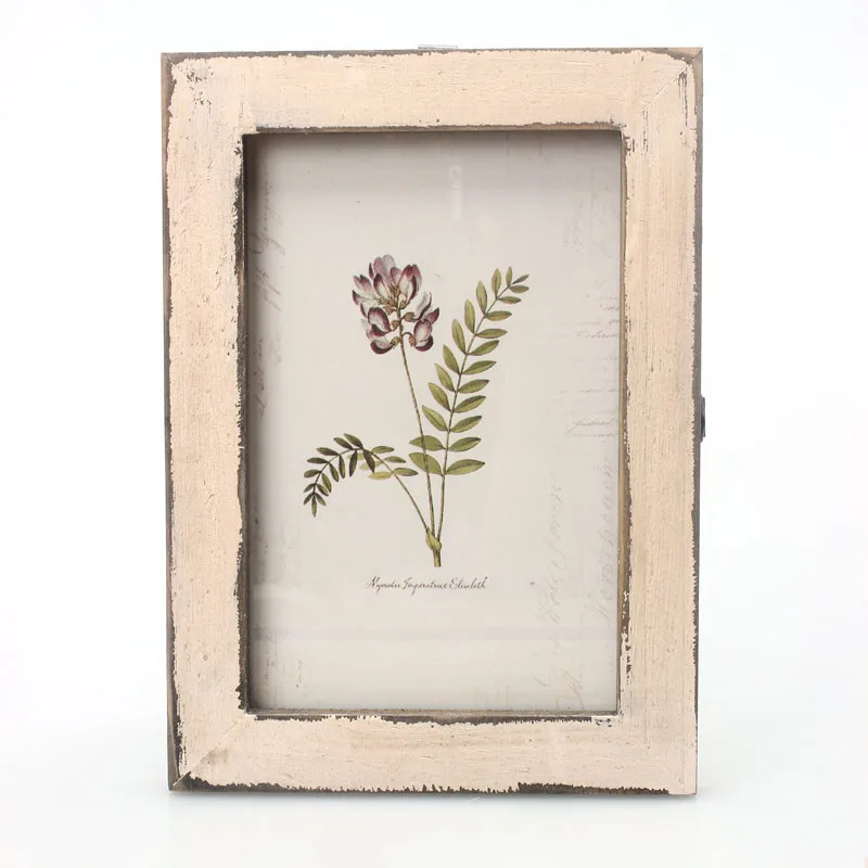 1pc Solid Wood Distressed Photo Frame 17.6x12.6 Cm Retro Creative Diy Photo Frame Home Wooden Decoration Crafts Classic - Image 7