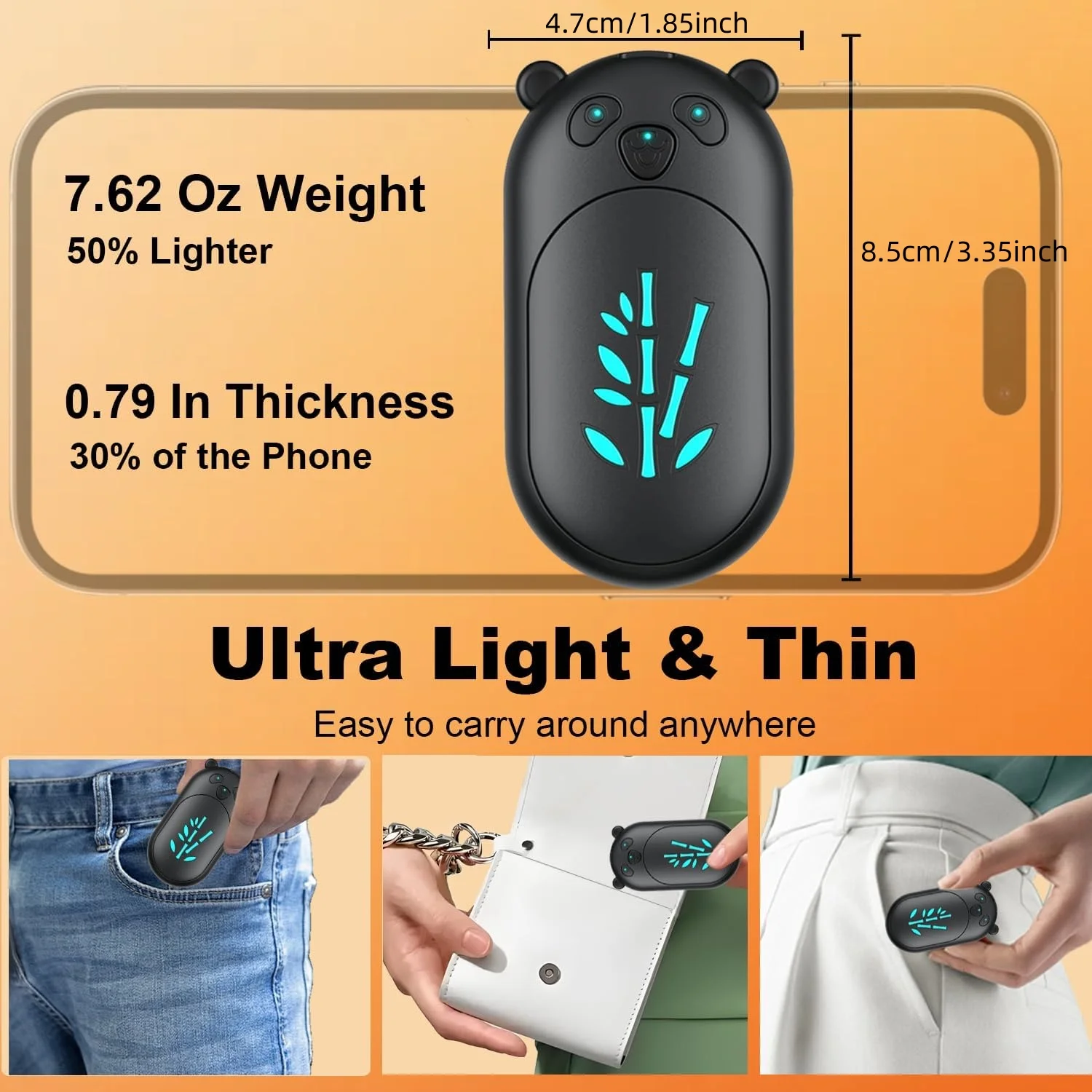Winter Essential 2-in-1 Hand Warmer, Double-Sided Heating, Portable for Winter Outings - Image 3