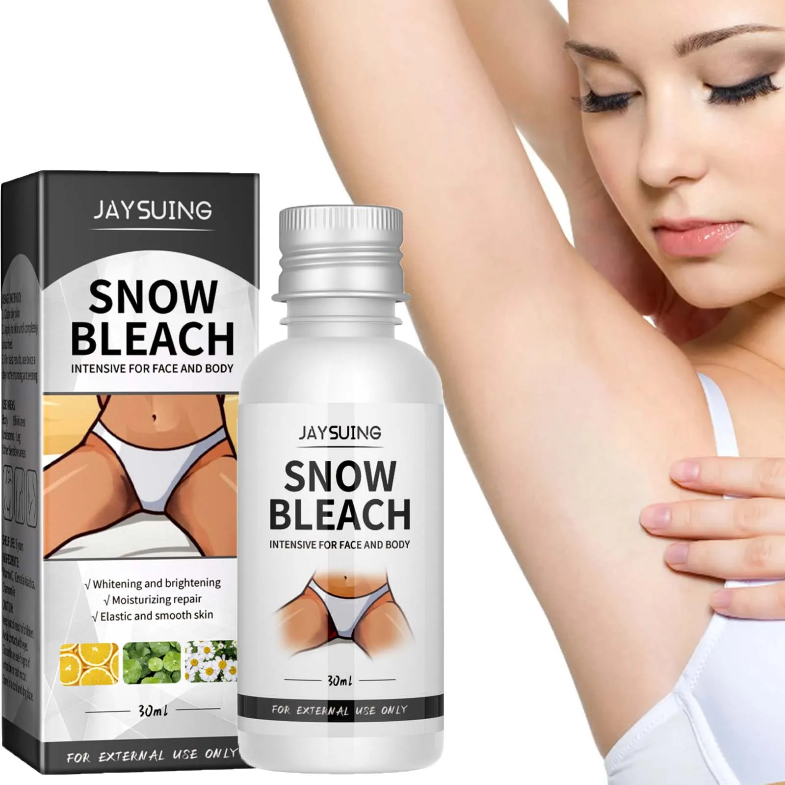Body Snow Bleach Cream with Nicotinamide for Dark Spot & Melanin Removal