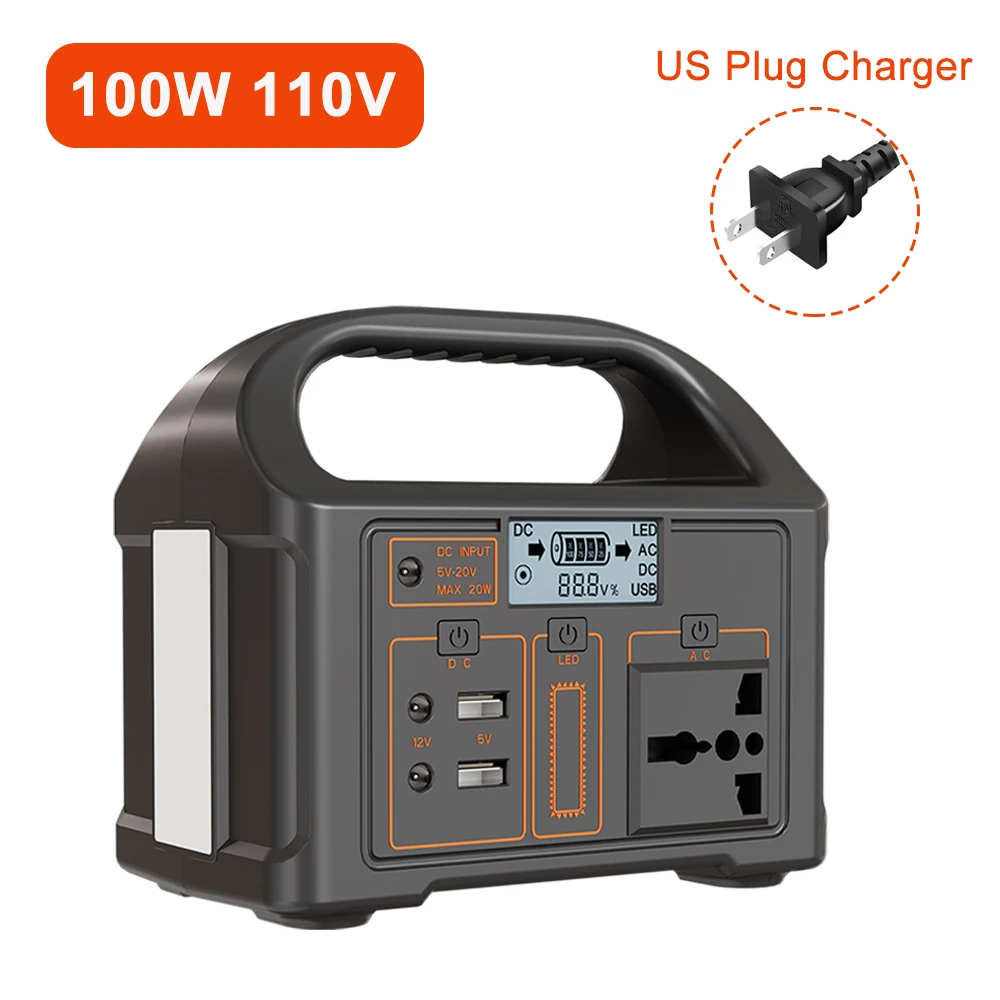100W Portable Power Station – 24000mAh Solar Generator for Camping & Emergency - Image 8