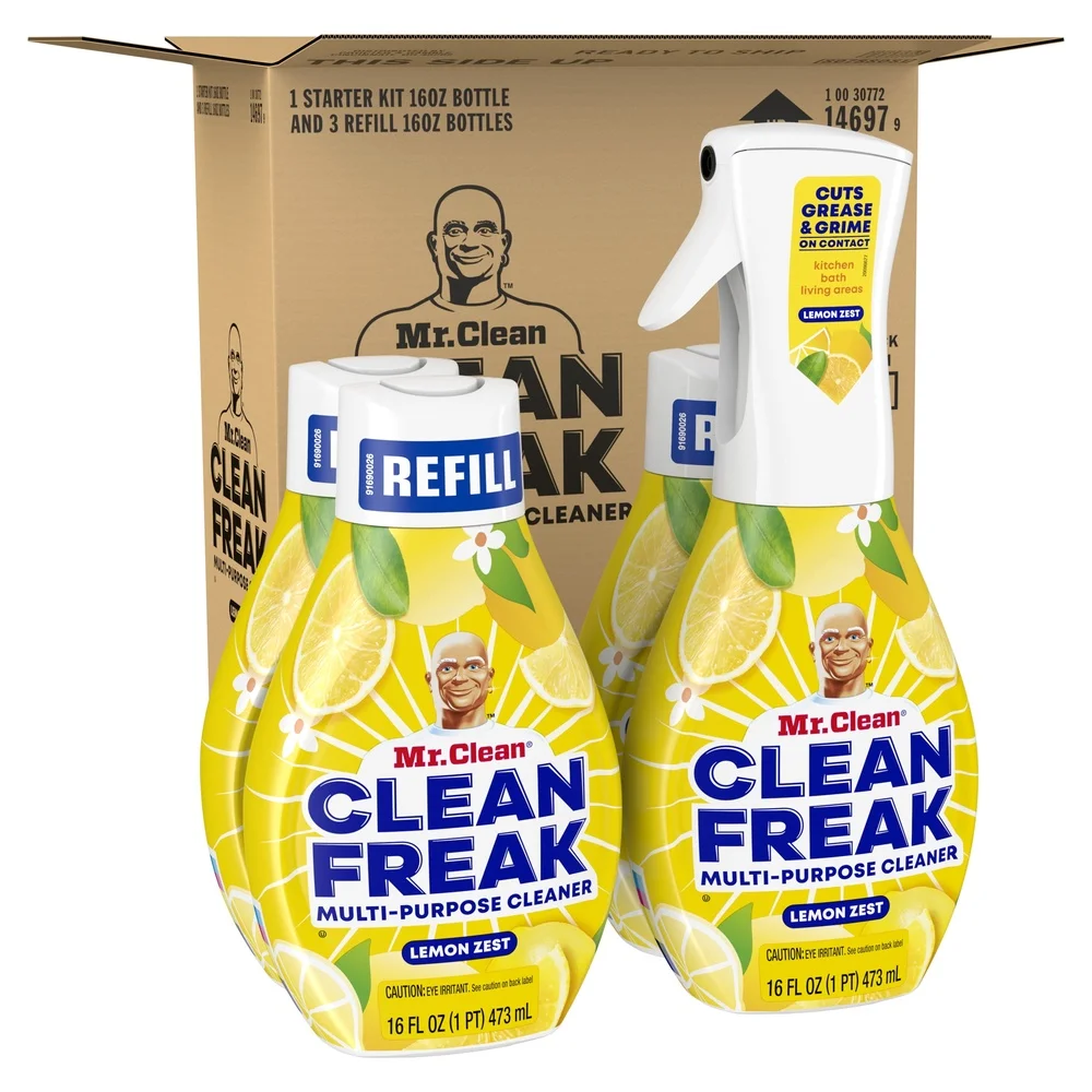 Multi-Surface Cleaning Spray Kit - Deep Cleaning Mist, Lemon Zest, 64 fl oz Refill - Image 6