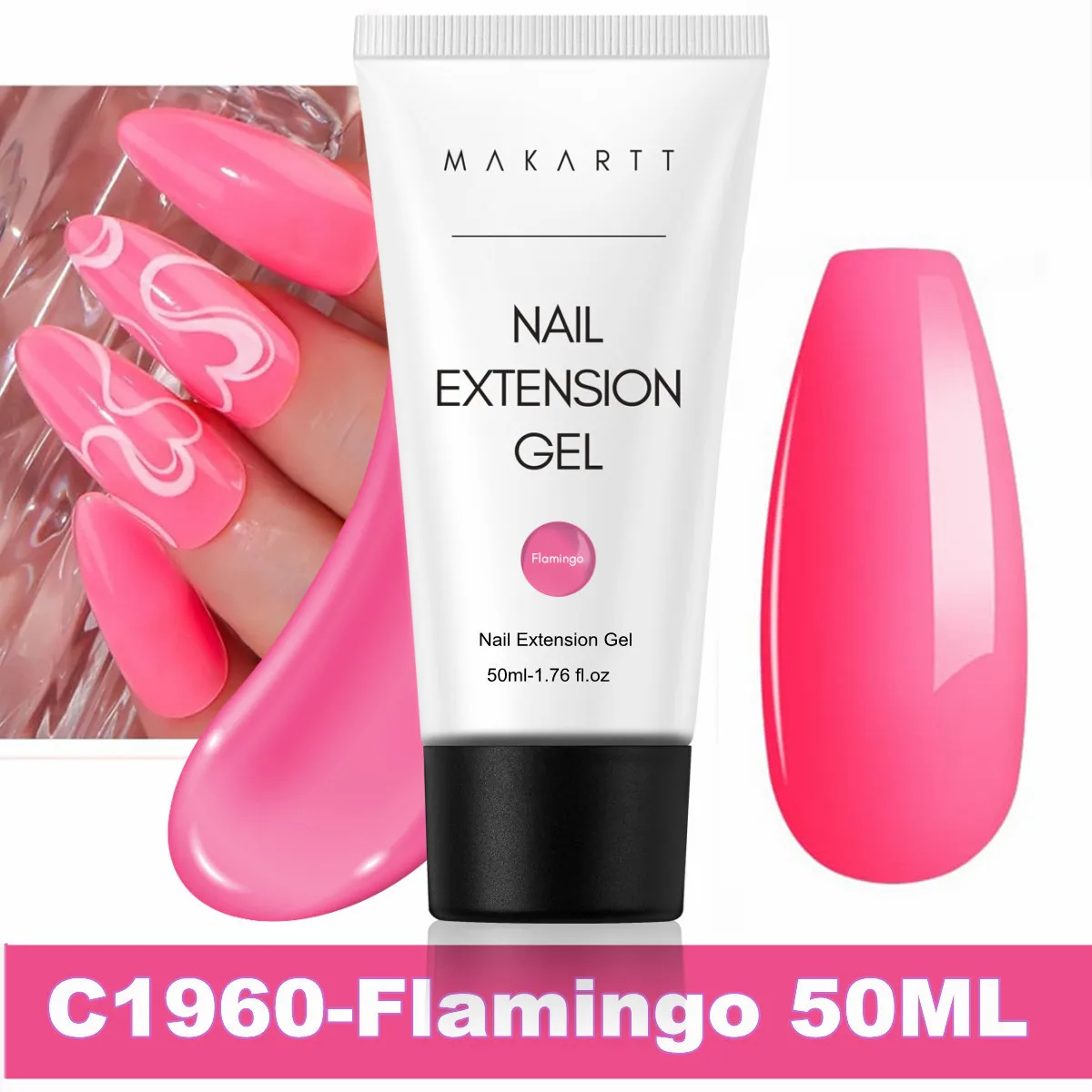 Makartt Natural Pink Poly Nail Gel – 50ML Builder for DIY Extensions - Image 28