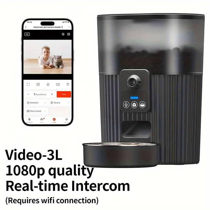 PAPIFEED Smart Cat & Dog Automatic Feeder, WiFi Remote Pet Food Dispenser - Image 10
