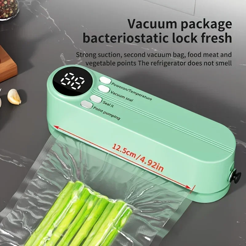 1pc Automatic Food Sealer, Portable Wireless Vacuum Sealer with Snack Bag Sealing & External Suction - Image 3