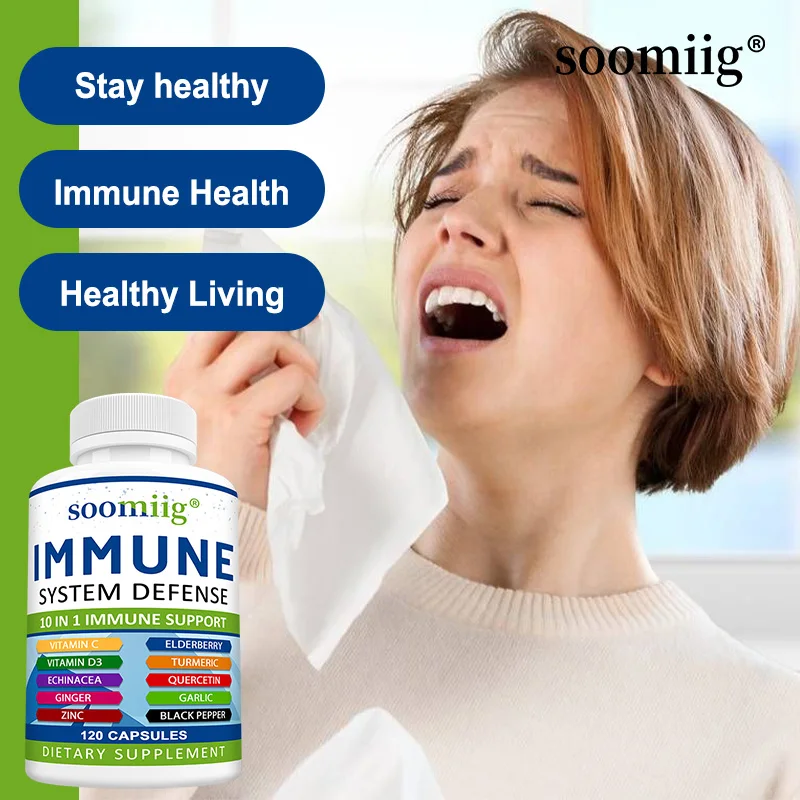 10‑in‑1 Immune Support Supplement – Elderberry, Vit C, Zinc & Echinacea - Image 3
