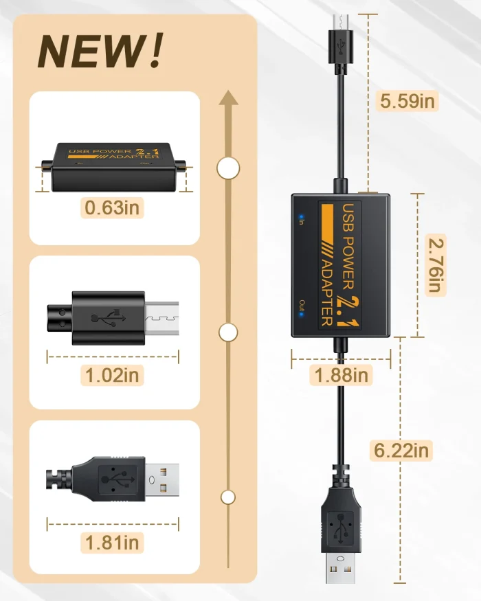 USB Power Adapter for Fire TV Stick - 1800mAh Battery, Plug & Play - Image 7