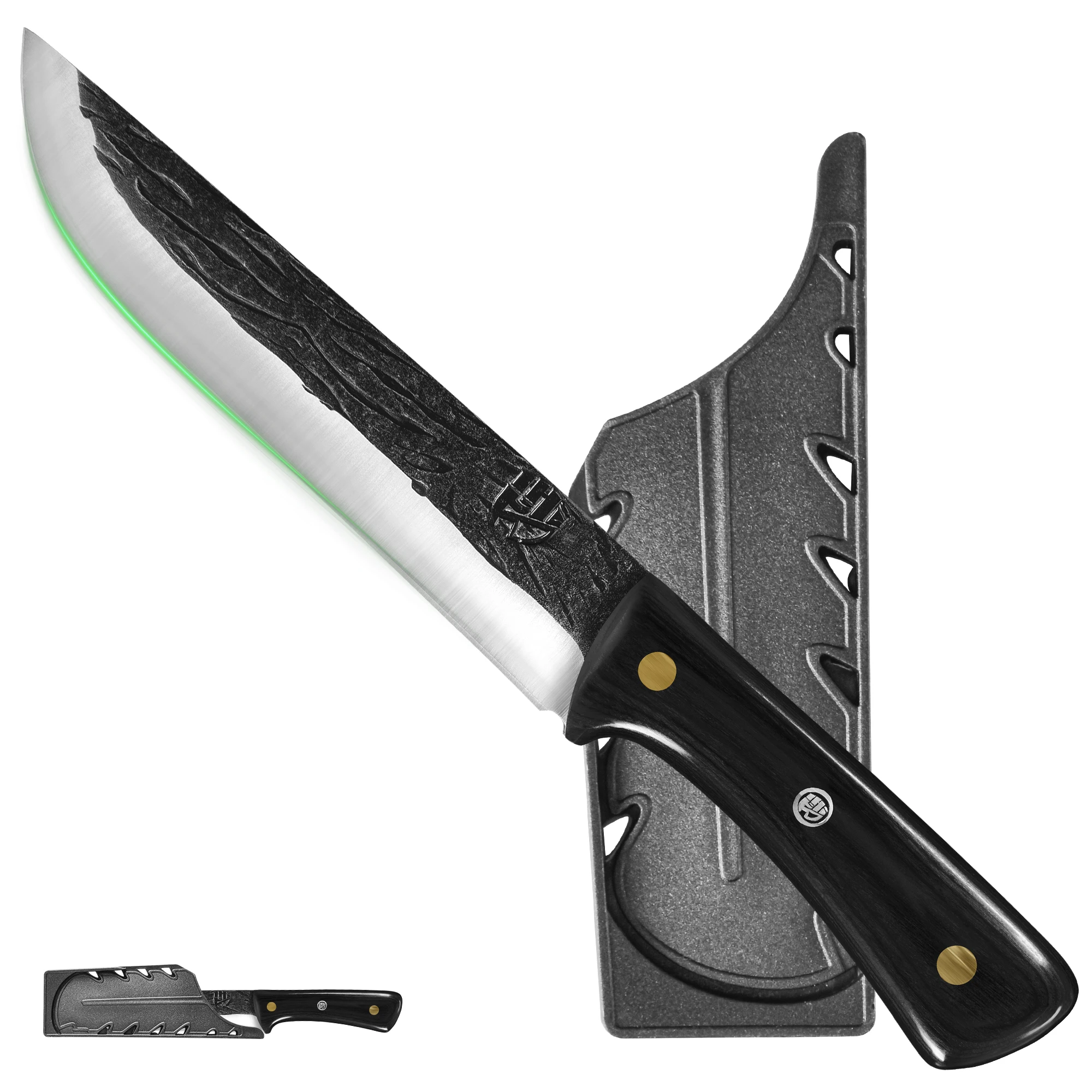Full Tang Forged High‑Carbon Steel Chef Cleaver Knife with Sheath - Image 18