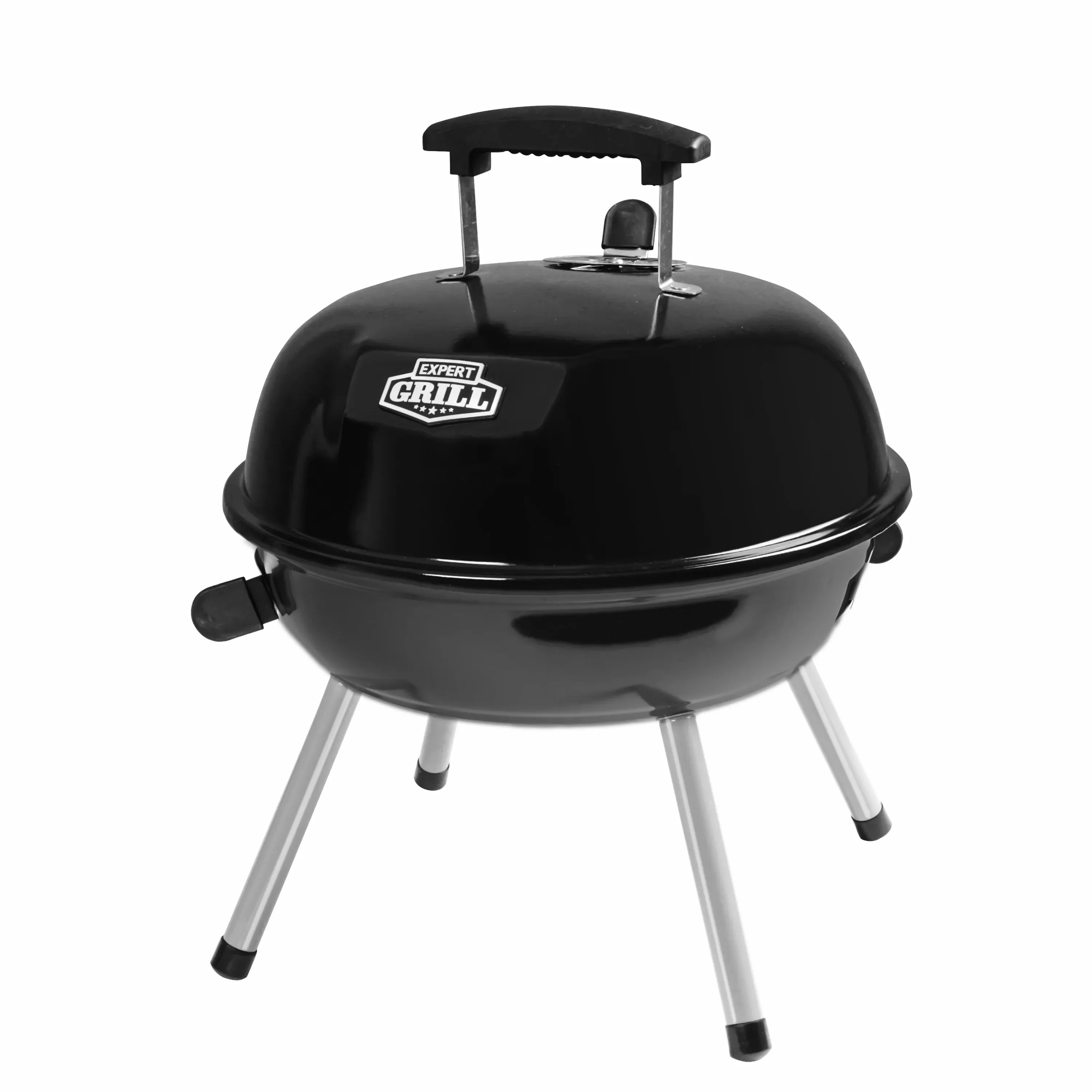 Expert Grill 14.5" Portable Charcoal Grill - Steel, Black, New Model
