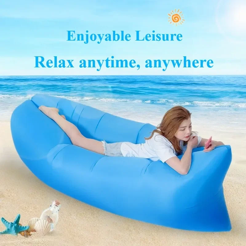 Portable Inflatable Air Sofa – Lightweight Waterproof Camping & Beach Lounger