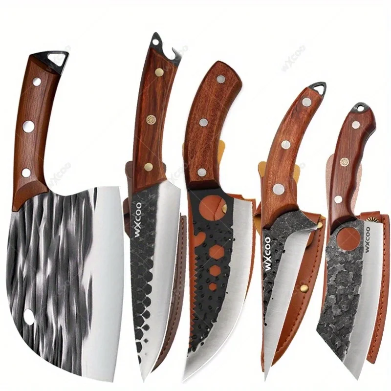 Professional Kitchen Chef Knife Set – 1 to 5 PCS Multipurpose Stainless Steel Utility & Boning Knives - Image 12