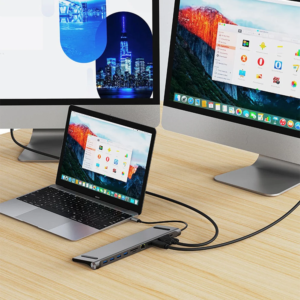 11-in-1 USB-C Docking Station Triple Display Hub for Dell, HP, Lenovo - Image 5