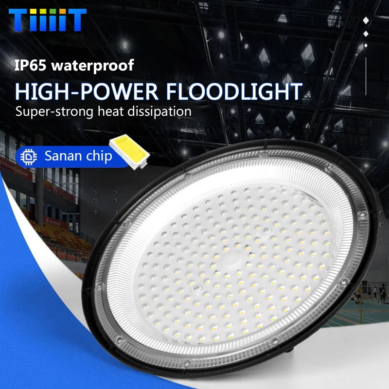 High Brightness UFO LED Light – 100W–300W 6000K Industrial Garage Lamp