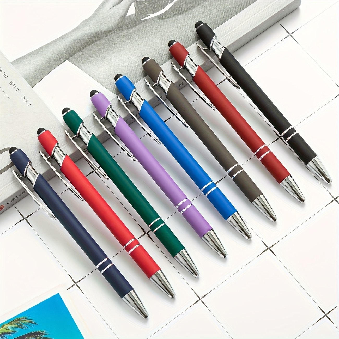 10-Pack Purple Stylus Ballpoint Pens – Smooth Writing & Screen Control - Image 16