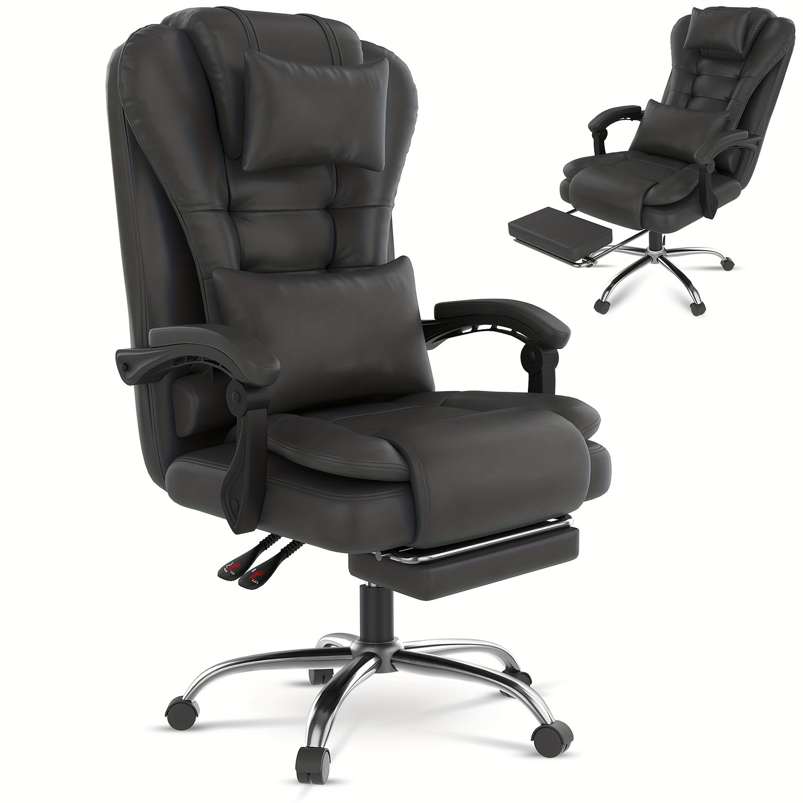 Premium Ergonomic Gaming Chair – 360° Swivel, Recline, Adjustable Lumbar & Footrest