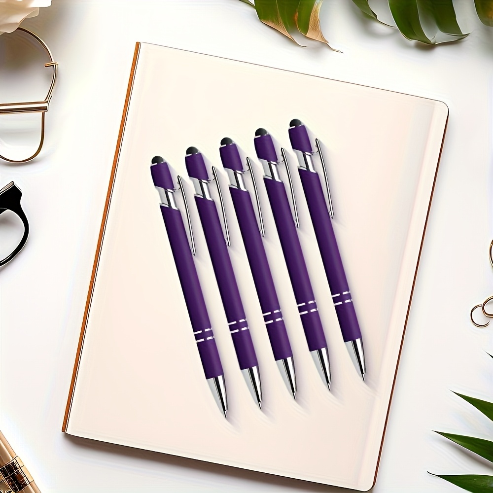10-Pack Purple Stylus Ballpoint Pens – Smooth Writing & Screen Control - Image 3