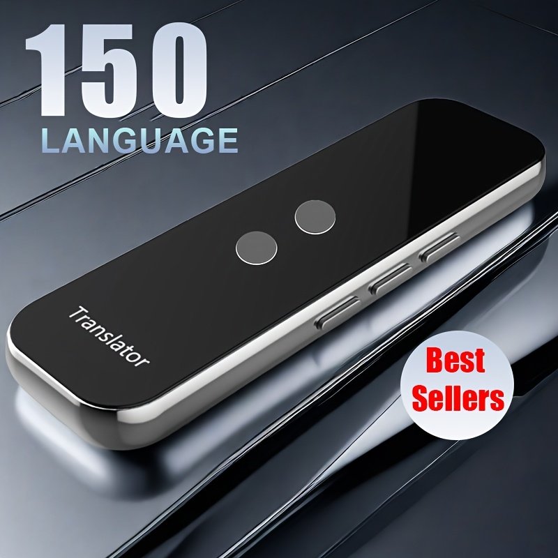 Portable 137-Language Voice Translator – Two-Way Instant Translation, Offline Support, Photo & Text Recognition, 2.4" Touchscreen