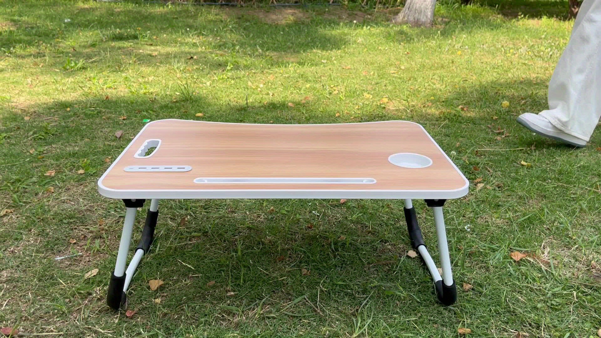 Portable Laptop Bed Table with Cup Holder, Drawer & Tablet Slot – Foldable and Durable - Image 15